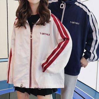 Couple Matching Striped Windbreaker