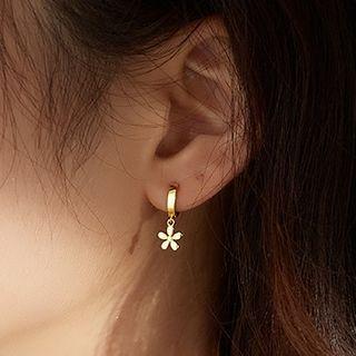 Flower Sterling Silver Dangle Earring