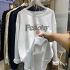 Peach Print Sweatshirt