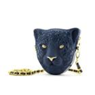 Leopard 3d Bag (golden With White) Dark Blue - One Size