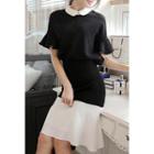 Color-block Midi Skirt