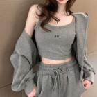 Go Print Camisole / Sweatpants / Hooded Jacket