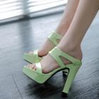 High-heel Slide Sandals