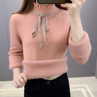 Lettuce Edge Mock-neck Sweater