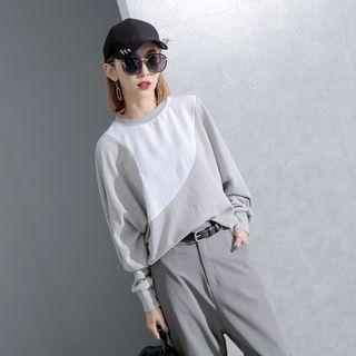 Color-block Long-sleeved T-shirt