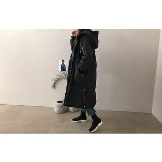 Pocket-detail Long Padded Jacket