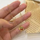 Cherry Pendant Necklace Gold - One Size