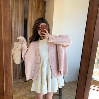 Cardigan / Long-sleeve Knit Dress