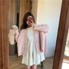 Cardigan / Long-sleeve Knit Dress