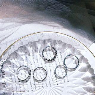 Set Of 5: Alloy Ring (assorted Designs) Set Of 5 - Number 9