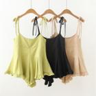 Strappy Ruffle Trim Playsuit