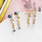 Bead Alloy Star Dangle Earring