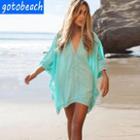 V-neck Beach Cover-up Dress