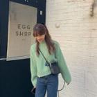 Mohair Blend Pastel Thick Sweater
