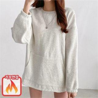 Brushed Fleece Lined Dip-back Top