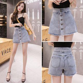 Rivet Denim Skorts