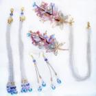 Flower Hair Piece / Dangle Earring / Set