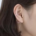 925 Sterling Silver Dangle Earring 1 Pair - Lace Ear Line - One Size