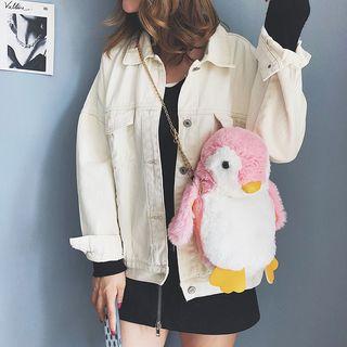 Penguin Furry Crossbody Bag