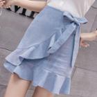 Frill-trim A-line Mini Skirt