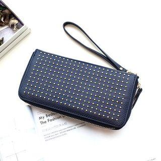 Beaded Long Zip Wallet