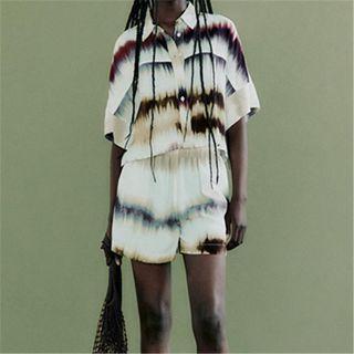 Short-sleeve Tie Dye Shirt / Shorts