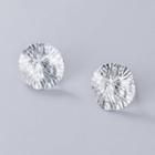 Sterling Silver Stud Earring 1 Pair - Silver - One Size