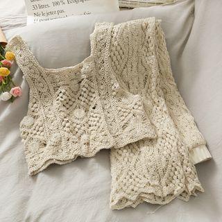 Croset Crop Tank Top / Shorts