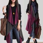 Color Block Reversible Vest Purple & Gray - One Size