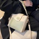 Floral Buckled Bucket Bag
