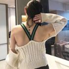 Cable Knit Sweater Off-white - One Size