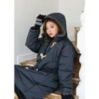 Tall Size Toggle-button Padded Coat