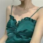 Frilled V-neck Camisole Top