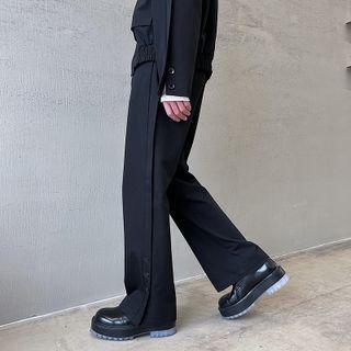 Buttoned Side Dress Pants