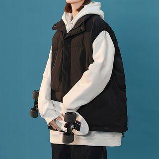 Stand Collar Padding Vest