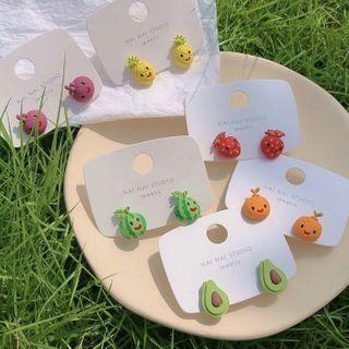 Cartoon Fruit Ear Stud (various Designs)