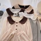 Long-sleeve Peter-pan Collar Top