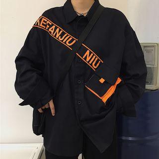 Bag Detail Buttoned Jacket