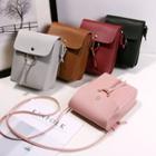 Hoop-accent Faux Leather Crossbody