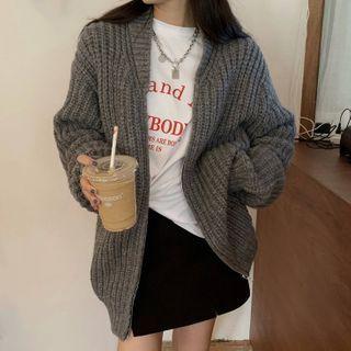 Chunky-knit Zip Cardigan