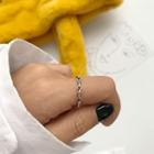 Braided Ring K461 - Silver - One Size