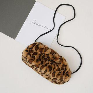 Faux-fur Crossbody Bag Black - One Size