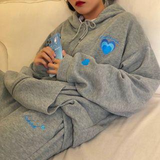 Hood Heart Zip Jacket / Sweatpants