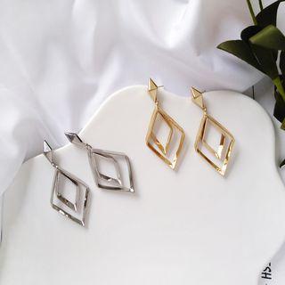 Alloy Rhombus Dangle Earring