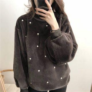 Embellished Long-sleeve Sweatshirt