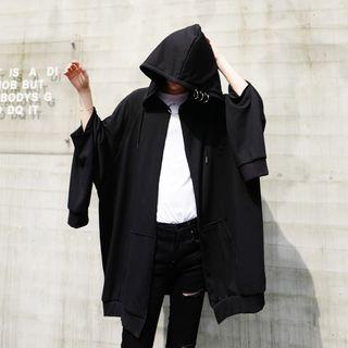 Hoop Detail Hooded Jacket