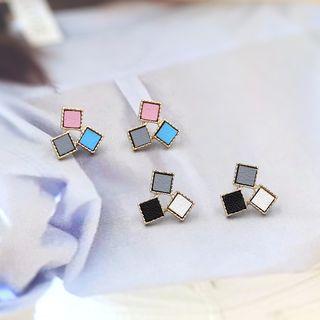 Faux Leather Ear Stud