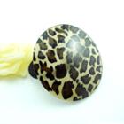 Leopard Hair Tie Brown - One Size