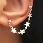 Star Chain Stud Earring