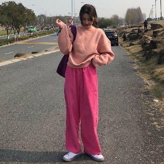 Plain Pullover / Wide Leg Pants